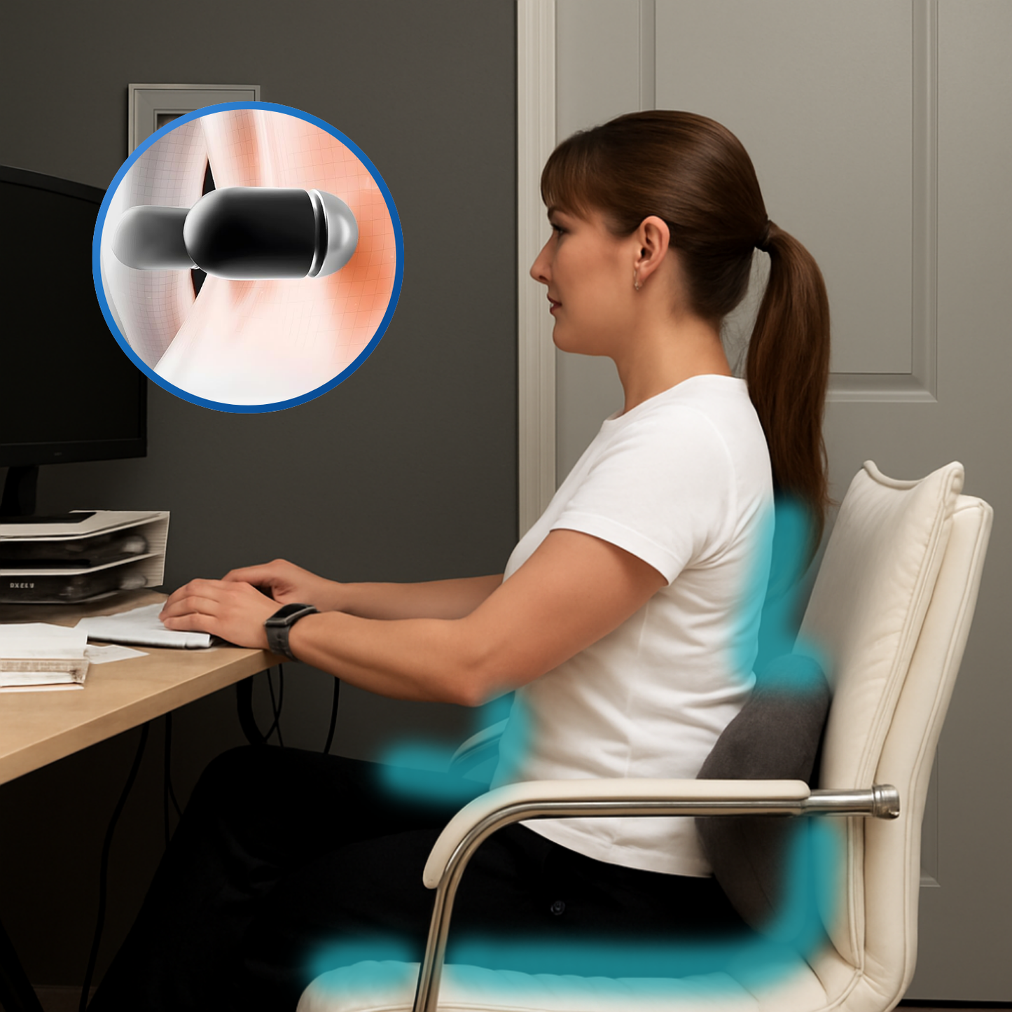 Norvo™ 3-in-1 Smart Pillow for Back Pain Relief