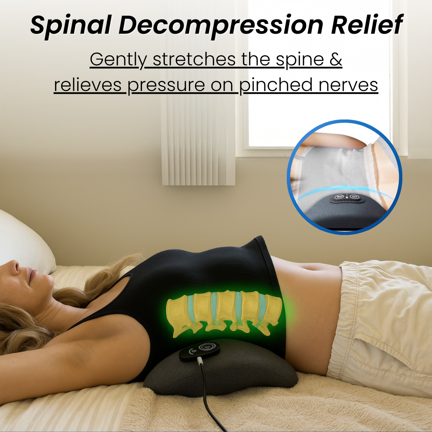 Norvo™ 3-in-1 Smart Pillow for Back Pain Relief