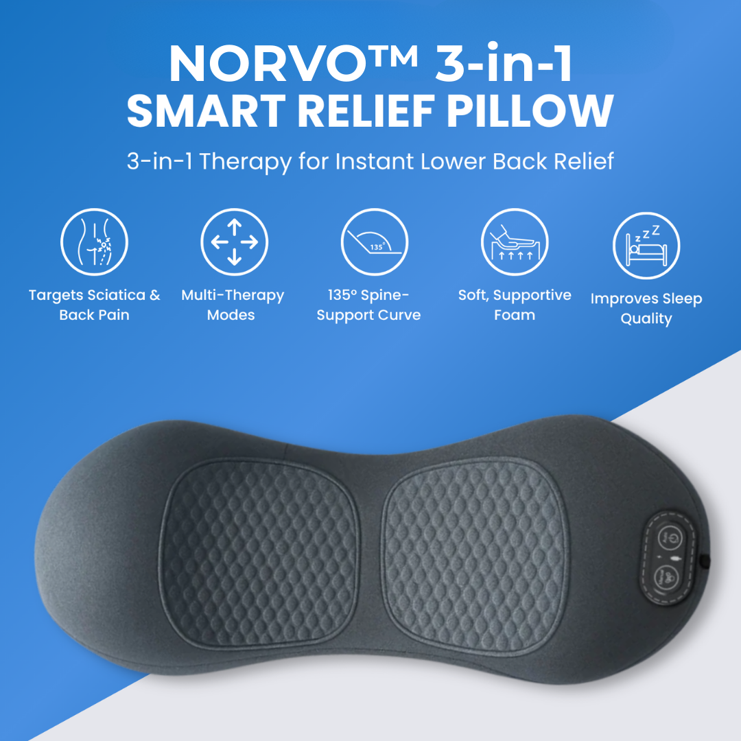 Norvo™ 3-in-1 Smart Pillow for Back Pain Relief